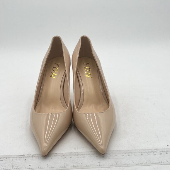 YDN Women Chic Pointed Closed Toe Mid Heel Pumps Slip on Stilettos Slide Dress S - Picture 2 of 7